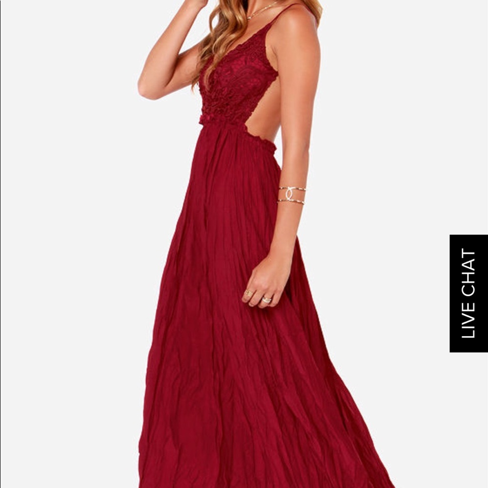 Red Lulus Maxi Dress